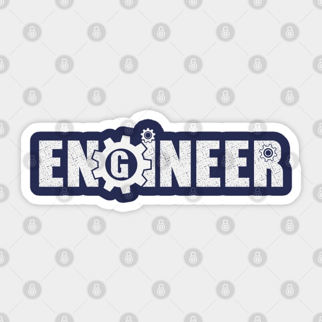 Engineer Here. Sticker by FunawayHit